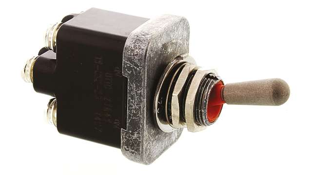 Otto Toggle Switch, Panel Mount, On-Off, DPST, Screw Terminal, 28 V dc, 115V ac | T9-CS2-22