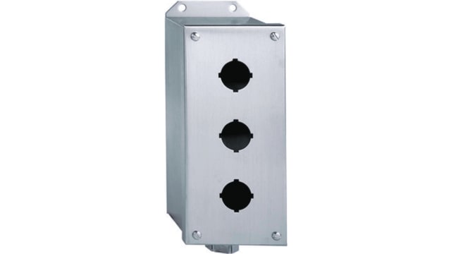Schneider Electric Stainless Steel Harmony 9001K Push Button Enclosure - 1 Hole 30 mm Diameter | 9001KYSS1
