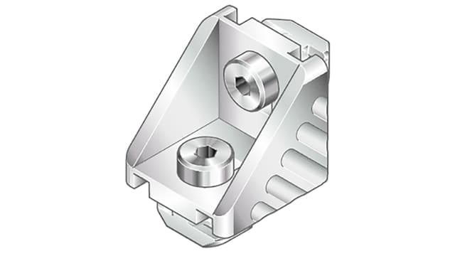 Bosch Rexroth M4 Angle Bracket, Connecting Component, Strut Profile 20 x 40 mm, Groove Size 6 mm | 3842551597