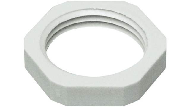 SIB Grey Fibreglass Reinforced Polyamide Cable Gland Locknut, PG16 Thread | G4116010