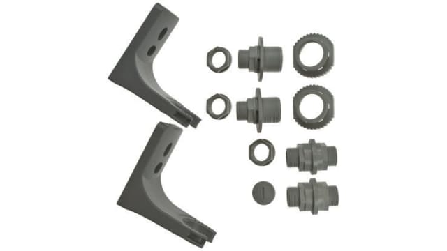 Werma Incandescent Grey 3 High Mounting Bracket for use with Safety Related Control Units, Non-Contact Safety Sensors, | 975.890.35