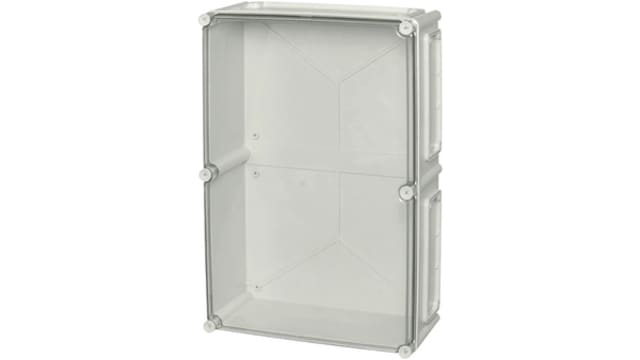 Fibox EK Series Grey Transparent Lid Polycarbonate Enclosure, IP67, IP66, IK08 Flanged 180 mm, 560 mm, 380 mm | EKUH 180 T + EKUVT