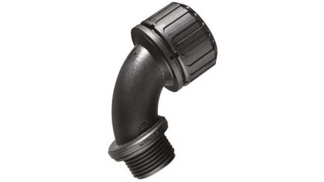 Adaptaflex Conduit, Conduit Fitting, 16 mm Nominal Size, M16, Polyamide 66, Black IP65  rating | XF16/M16/C90