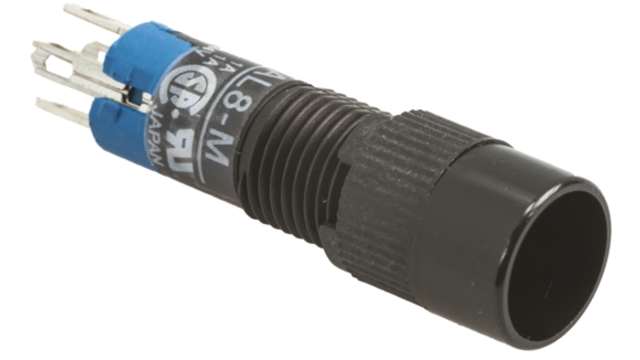 Idec AL Series Illuminated Miniature Push Button Switch, Momentary, Panel, 8 mm Cutout, SPDT, IP40, 24 V 125 V | AL8M-M100