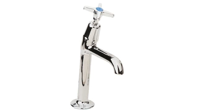 Pegler Yorkshire Chrome Plated Brass Twist Handle High Neck Cold Sink Tap BSP | 303017