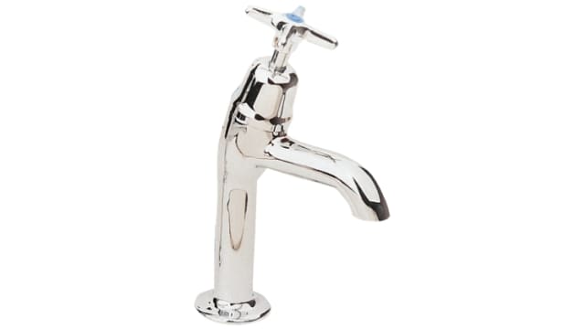 Pegler Yorkshire Chrome Plated Brass Twist Handle High Neck Cold Sink Tap BSP | 307018