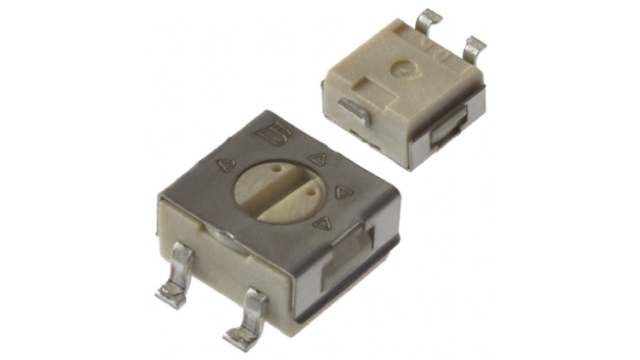 1 mΩ, Surface Mount Trimmer Potentiometer, Gull Wing 0.25 W Top Adjust Bourns, 3314 | 3314G-1-105E