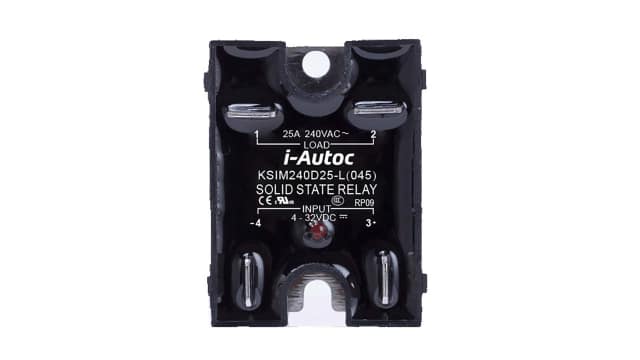 i-Autoc Solid State Relay, 16 A Load, Panel Mount, 280 V ac Load, 32 V dc Control | KSIM240D16-L 045