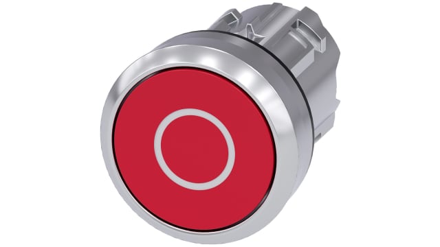 Siemens SIRIUS ACT Series Red Momentary Push Button Head, 22 mm Cutout, IP66, IP67, IP69K | 3SU1050-0AB20-0AD0