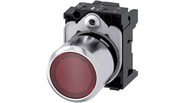 Siemens SIRIUS ACT Series Red Momentary Push Button Head, 22 mm Cutout, IP69K, IP67, IP66 | 3SU1251-0EB20-0AA0