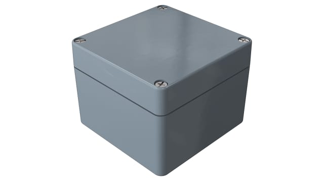 Rose Polyester Standard Series Grey Grey Lid Fibreglass Reinforced Thermoset Polyester, Graphite Enclosure, IP66, IK09 | 021212090