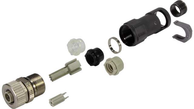 HARTING Circular Connector, 4 Contacts, Cable, M12 Connector, Socket, Female, IP65, IP67, M12 Series | 21038822411