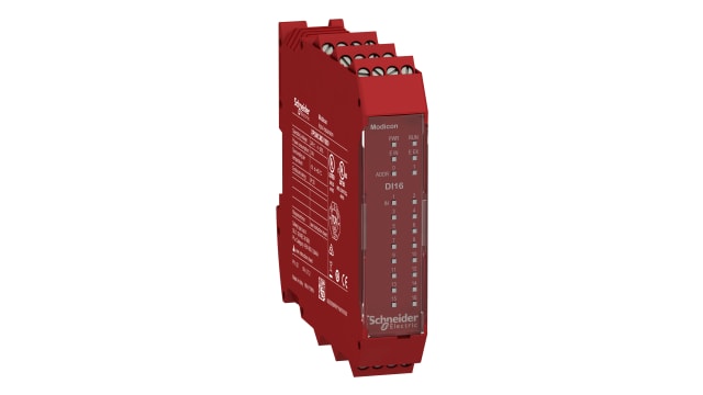 Schneider Electric XPSMCM Series Input Module, 16 Inputs, 4 Outputs, 24 V | XPSMCMDI1600