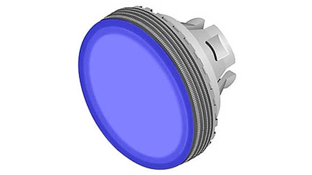EAO Blue Round Modular Switch Lens for Use with 84 Series | 84-7111.600