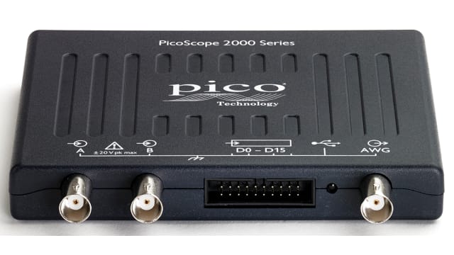 Pico Technology PQ011 PicoScope 2000 Series, 100MHz PC Based Oscilloscope, 2 Analogue Channels, 16 Digital Channels - | PicoScope 2208B MSO