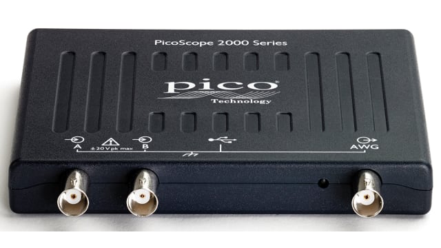 Pico Technology 2208B PicoScope 2000 Series, 100MHz PC Based Oscilloscope, 2 Analogue Channels - RS Calibrated | PicoScope 2208B