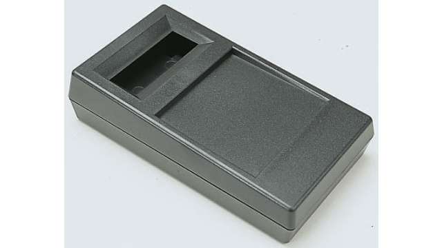 OKW HM Series Black ABS Handheld Enclosure Integral Battery Compartment Display Window, IP65, IP40, 180 mm x 44 mm x, | A9061019