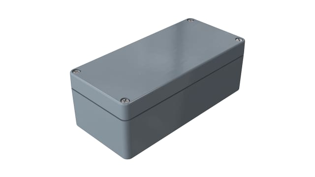 Rose Polyester Standard Series Grey Grey Lid Fibreglass Reinforced Polyester Enclosure, IP66, IK08 160 mm, 160 mm, 75 mm | 020816060