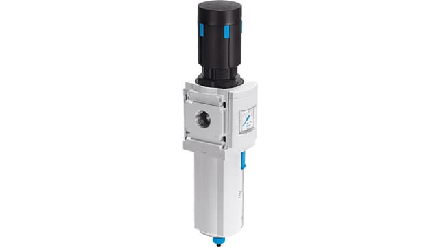 Festo MS6 Filter Regulator, 40 μm, 1/2 in, Manual, 20 bar, 529188 | MS6-LFR-1/2-D7-ERM-AS
