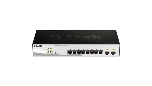 D-Link 10-Port Gigabit Smart Managed PoE Switch, Smart 10 Port Ethernet Switch With PoE | DGS-1210-10P