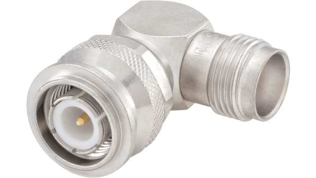 Rosenberger Right Angle 50 Ω RF Adapter 10 GHz Male Female | 56S201-K00N5