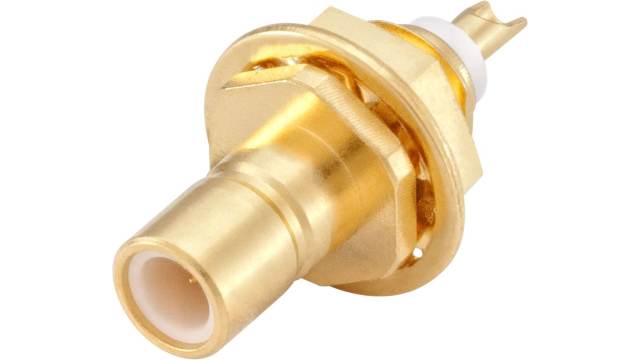 Rosenberger 59 Series Bulkhead Mount Male SMB, 50 Ω, Straight Body Solder | 59S601-200L5