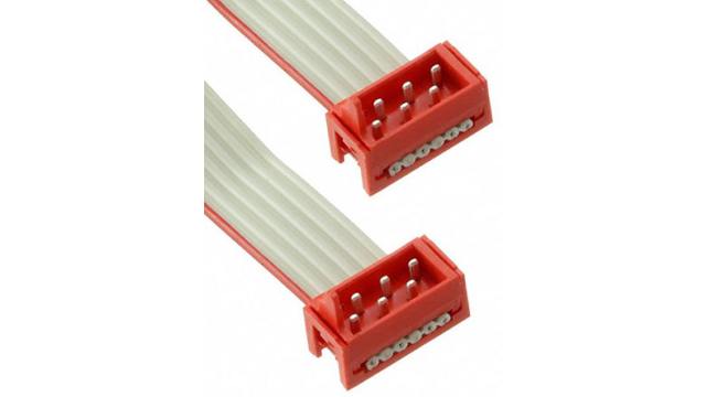 TE Connectivity Micro-MaTch Series Flat Ribbon Cable, 6-Way, 1.27mm Pitch, 150.5mm Length, Micro-MaTch IDC to | 2205061-2