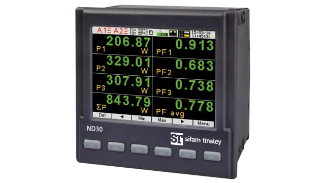 Sifam Tinsley 3 Phase TFT LCD Energy Meter, Type Electrical | ND30 - 12200U0
