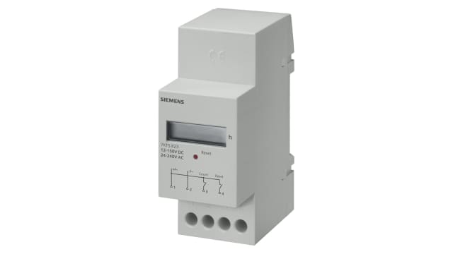 Siemens SENTRON Counter, 7 Digit Mechanical, 50Hz, 12 → 150 V dc, 24 → 240 V ac | 7KT5822