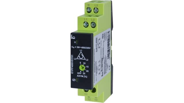Tele Phase, Voltage Monitoring Relay, 3 Phase, SPDT, Maximum of 400 V, DIN Rail | E1PF400VSY01