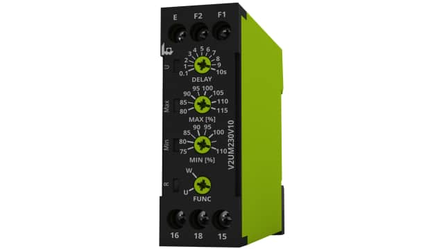 Tele Voltage Monitoring Relay, 1 Phase, SPDT, Maximum of 230 V ac/dc, Maximum of 24V dc, DIN Rail | V2UM230V10