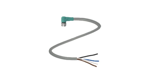 Pepperl + Fuchs Female 4 way Right Angle to Unterminated Sensor Actuator Cable, 2 m | V31-WM-2M-PUR