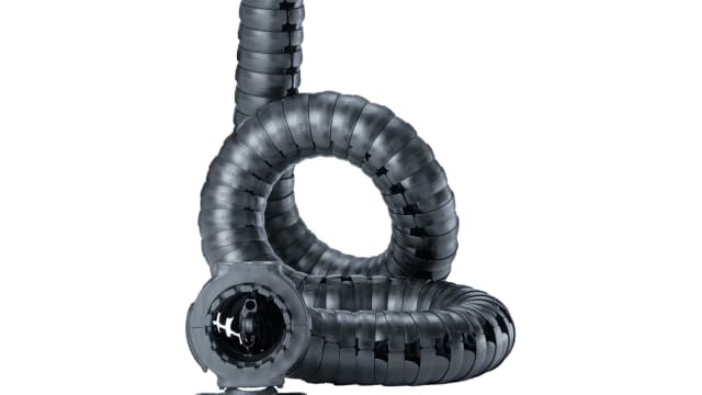 Igus TRC Black, W34.5 mm x, L1 m, 50 mm Min. Bend Radius, Igumid NB | TRC.30.050.0