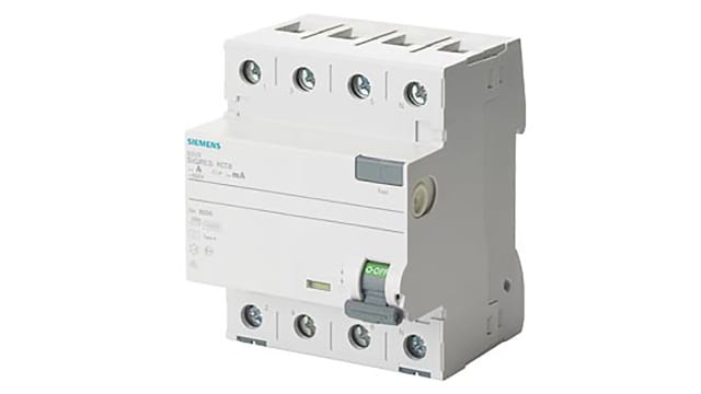 Siemens 5SV3 RCCB, 80A, 4 Pole, 30mA, Type A | 5SV3347-6KK12