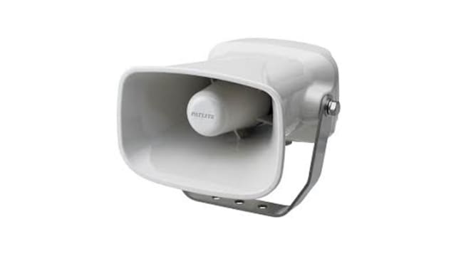 Patlite EHS Series Wall Mount Electronic Sounder, 12 → 24 V dc, 110dB at 1 m, IP65, AC, DC, 32-Tone | EHS-M1TE