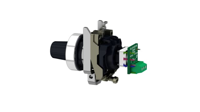 Schneider Electric Harmony 100kΩ Rotary Potentiometer 1-Gang Panel Mount, XB4BD912R100K | XB4BD912R100K