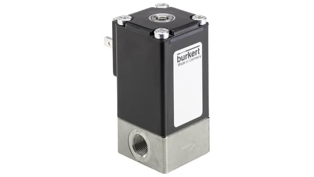 Burkert Proportional Solenoid Valve 239076, 2 Port, NC, 24 V dc 3.18 mm, 3.18 mm | 239076