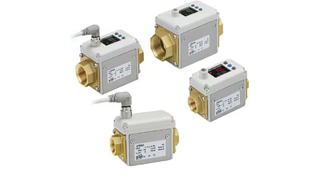 SMC LFE Series Flow Controller, 20 L/min, Analogue Output 24 V | LFE1D4F