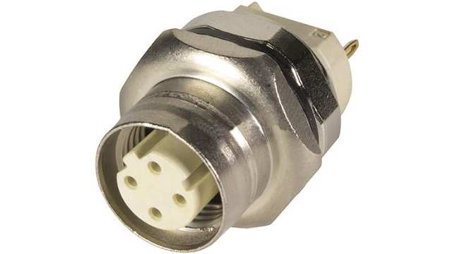 HARTING Circular Connector, 4 Contacts, PCB, M12 Connector, Socket, Female, IP67, M12 Series | 21033812431
