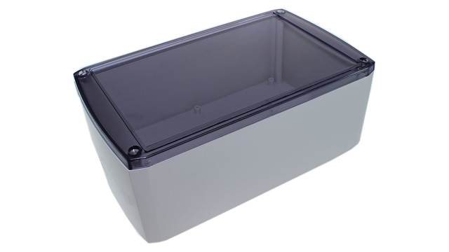 CAMDENBOSS 1102 Series Grey Transparent Lid ABS Enclosure, IP54 35 mm, 90 mm, 50 mm | CSACTT001