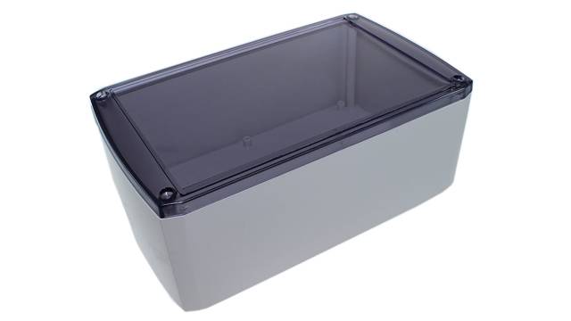 CAMDENBOSS 1102 Series Grey Transparent Lid ABS Enclosure, IP54 75 mm, 190 mm, 115 mm | CSACTT005