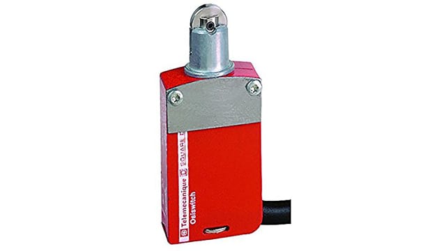 Telemecanique Sensors XCSM Series Roller Plunger Safety Limit Switch, 2NO/2NC, IP66, IP67, IP68, 4P, Zamak Zinc Alloy | XCSM4102L2