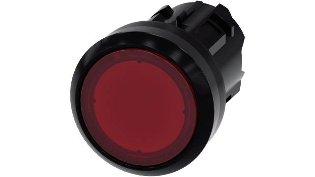 Siemens SIRIUS ACT Series Red Latching Push Button Switch, 22 mm Cutout, IP66, IP67, IP69K | 3SU1001-0AA20-0AA0
