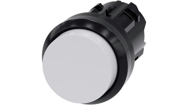 Siemens SIRIUS ACT Series White Momentary Push Button Switch, 22 mm Cutout, IP67, IP66, IP69K | 3SU1000-0BB60-0AA0
