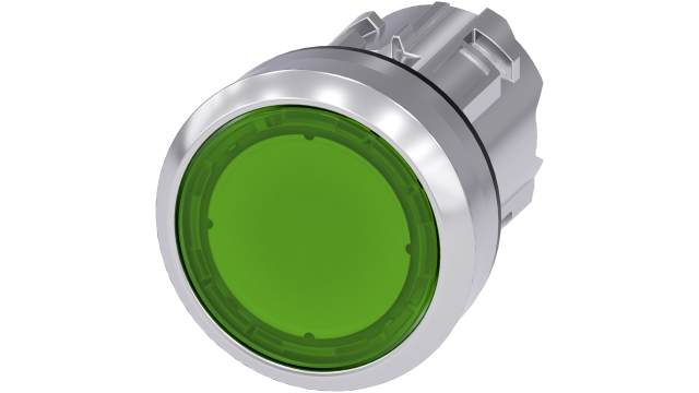 Siemens SIRIUS ACT Series Green Latching Push Button Switch, 22 mm Cutout, IP66, IP69K, IP67 | 3SU1051-0AA40-0AA0