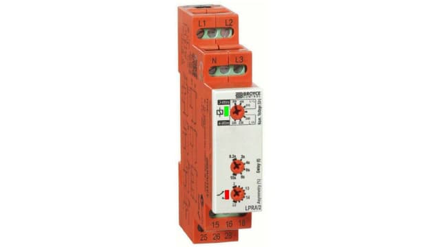 Broyce Control Phase, Voltage Monitoring Relay, 3 Phase, DPDT, 243 → 540 V, DIN Rail | LPRA/2 400V