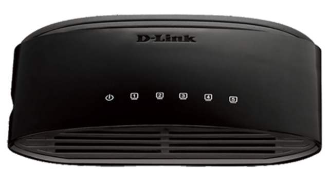 D-Link 5-Port Fast Ethernet Unmanaged Desktop Switch, Unmanaged 5 Port Switch, UK | DES-1005D/B