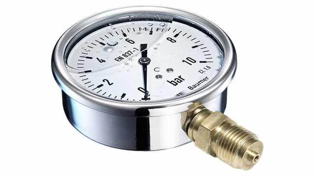Bourdon Analogue Pressure Gauge 6bar Bottom Entry 100mm Outside Diameter | MIT5-D32.B20