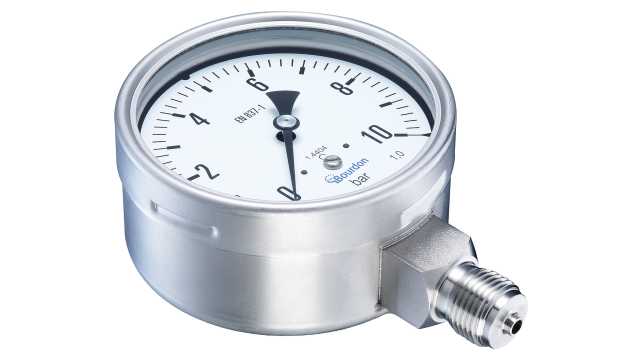 Bourdon Analogue Pressure Gauge 4bar Bottom Entry 100mm Outside Diameter | MEX5-D30.B19