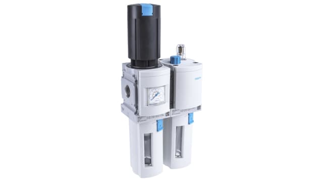 Festo 1/2 in FRL, Manual Drain, 40 μm Filtration Size - Yes | MSB6-1/2-FRC5:J1M1